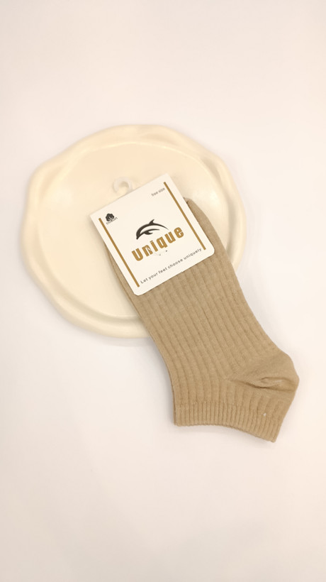 جوراب کبریتی دخترانه رنگ نسکافه ای