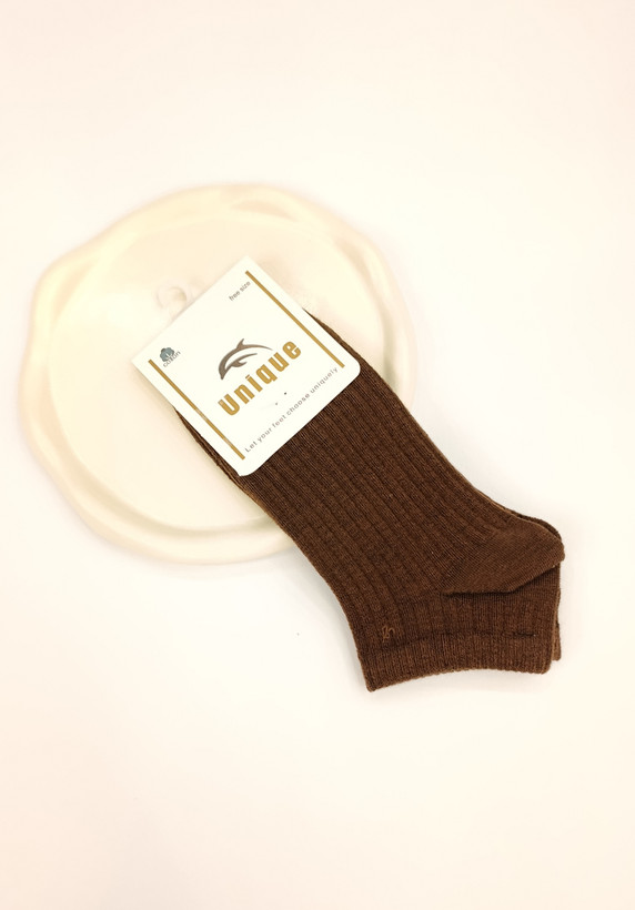 جوراب کبریتی دخترانه رنگ شکلاتی